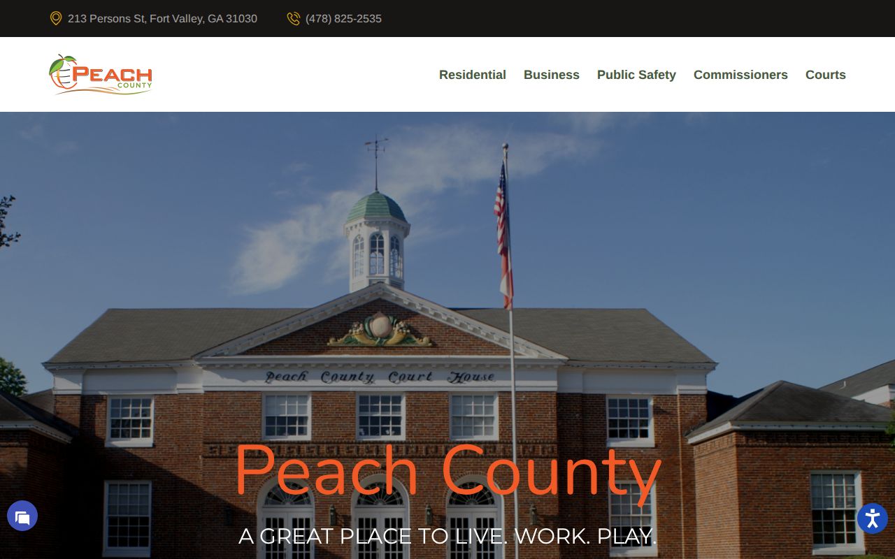 Official Peach County government directory