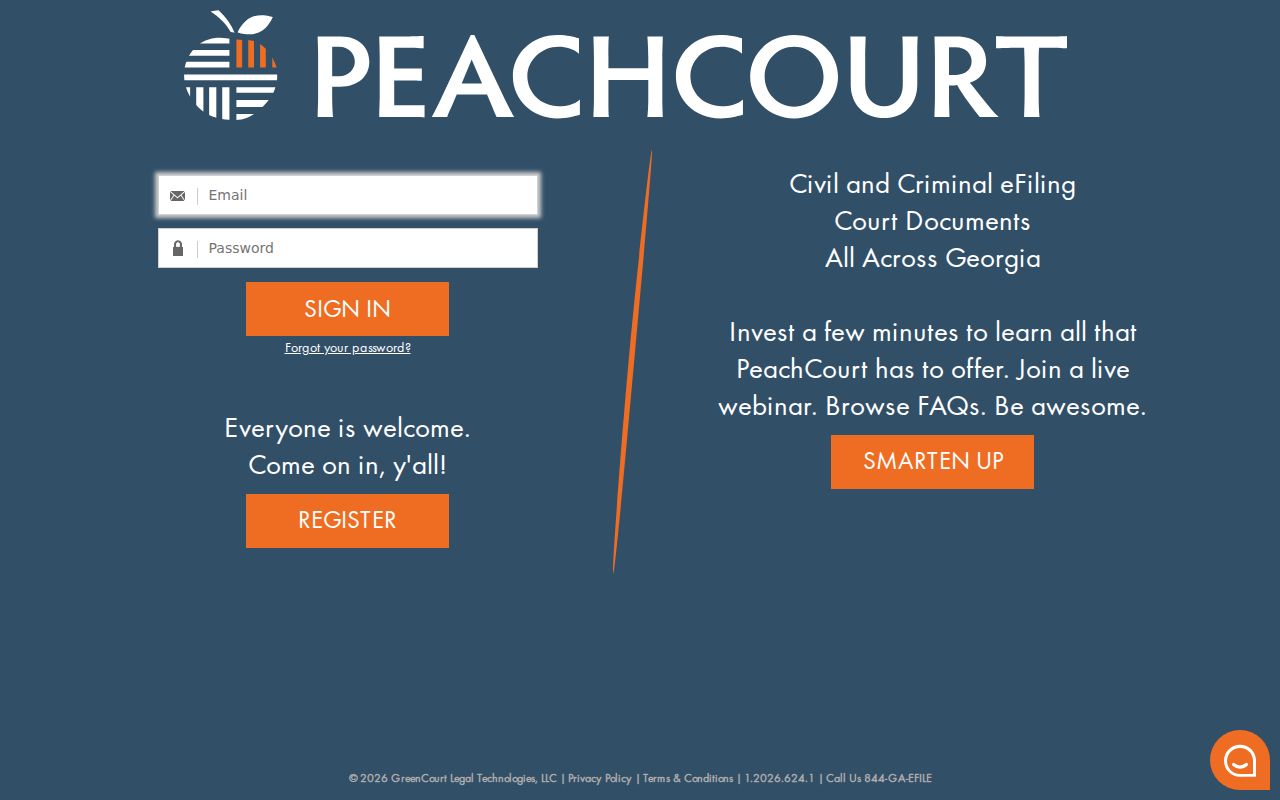 PeachCourt Georgia court document platform