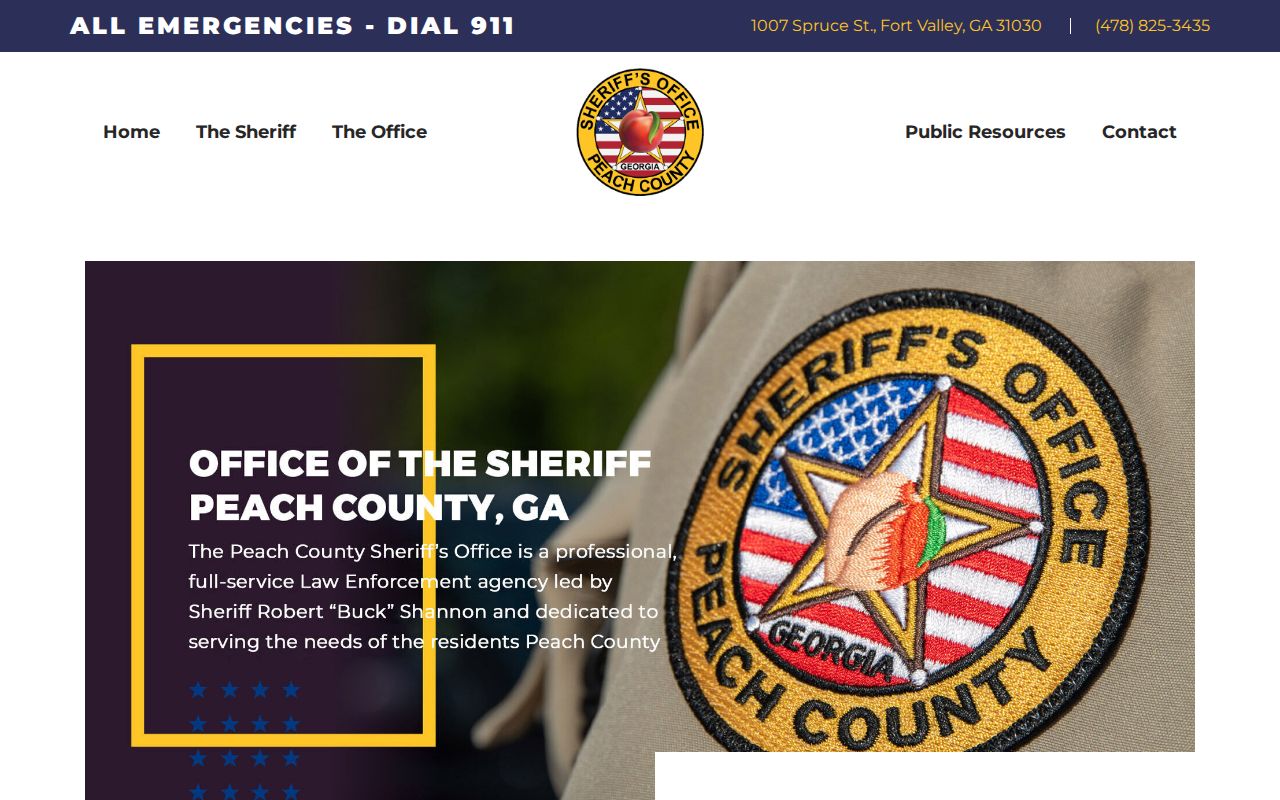 Peach County Sheriff's Office official website